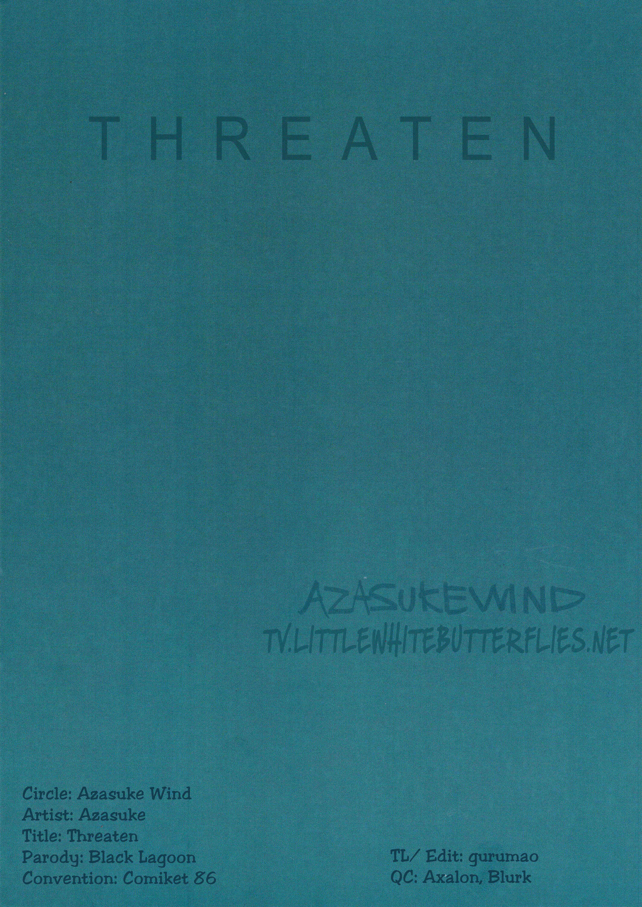 Page 26 Chapter Unknown_1da7 Black Lagoon - Threaten (Doujinshi)