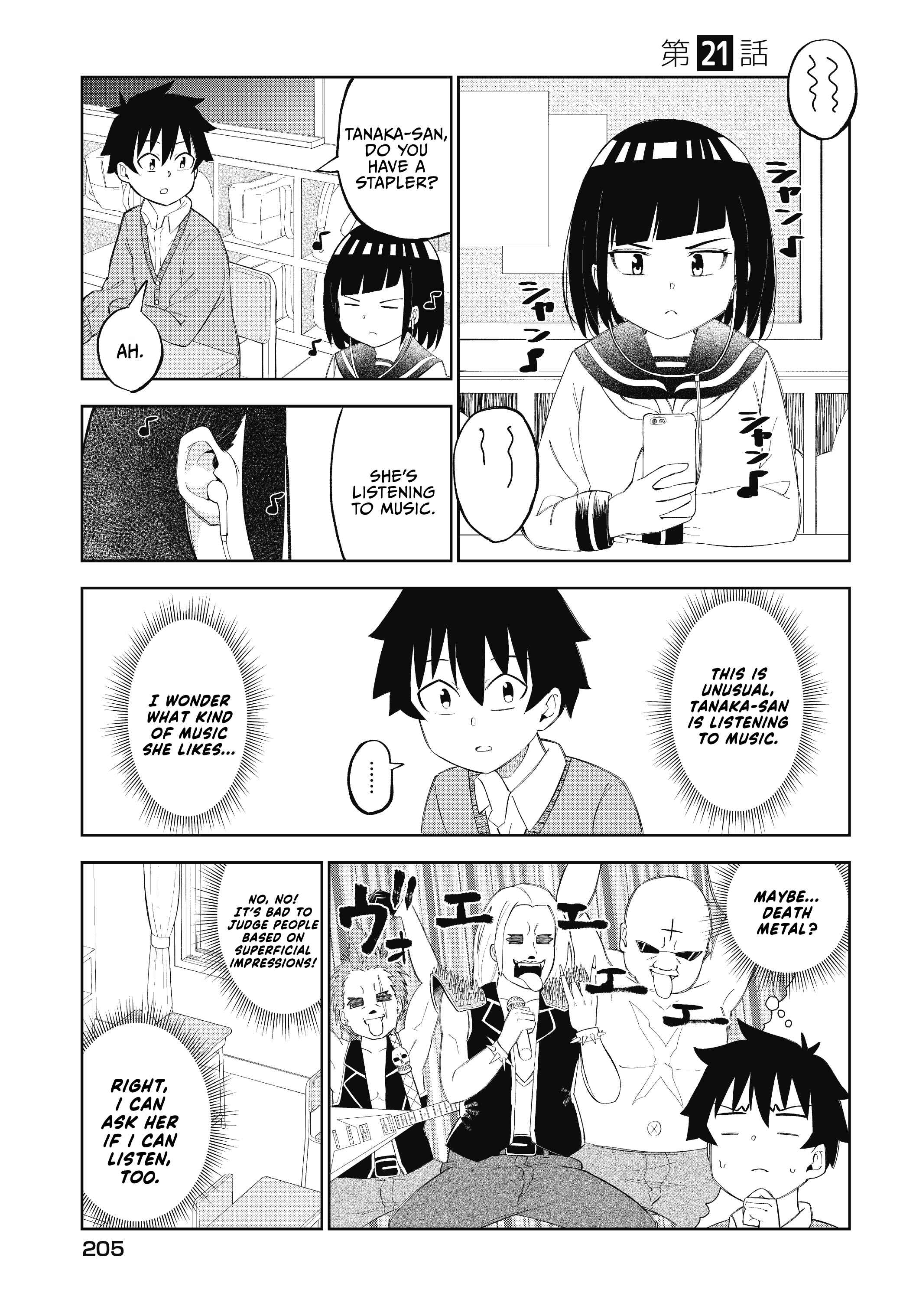 Page 2 Chapter 21 Classmate no Tanaka-san wa Sugoku Kowai