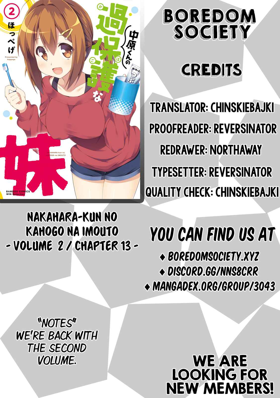 Page 10 Chapter 13 Nakahara-kun no Kahogo na Imouto