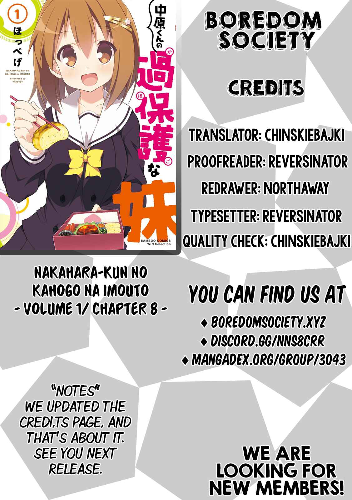 Page 9 Chapter 8 Nakahara-kun no Kahogo na Imouto