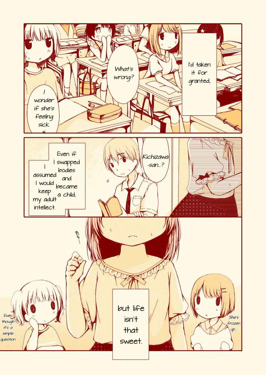 Page 1 Chapter Unknown_dc1d An OL Trying to Escape the Bitterness of Work Swapped Bodies With a JS But Being an Elementary Schoolgirl Wasnt Easy Either