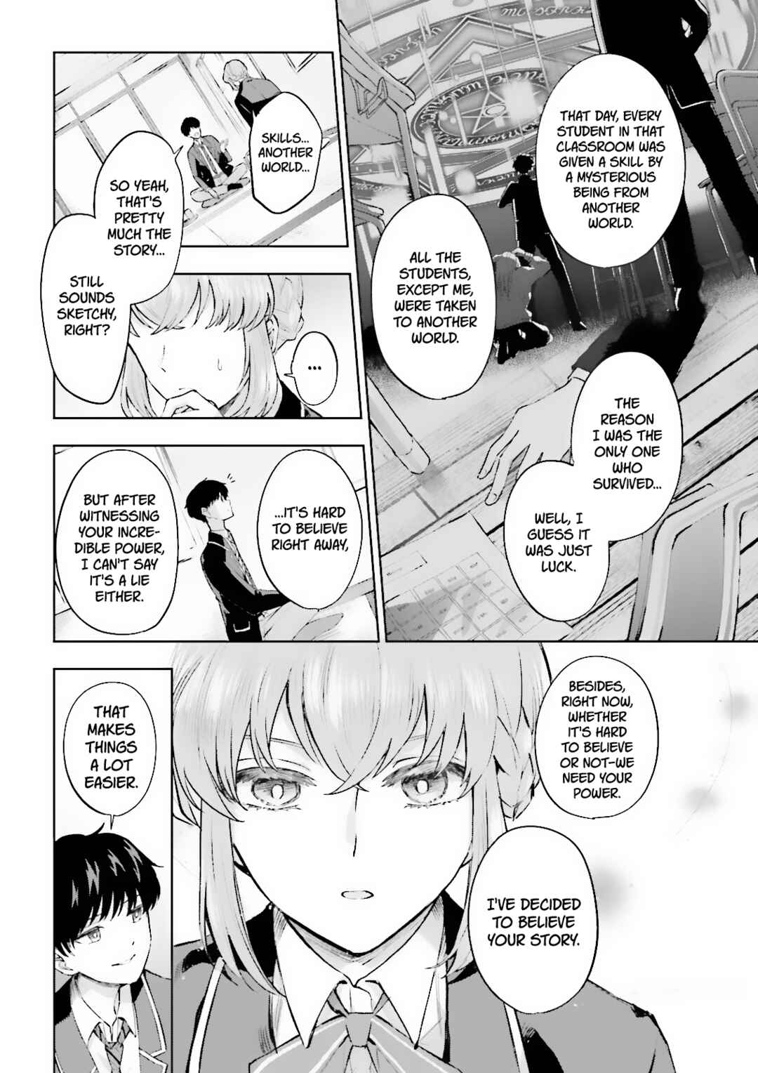 Page 8 Chapter 9 Classmate wa Isekai de Yuusha ni Natta kedo, Ore dake Gendai Nihon ni Okizari ni Narimashita