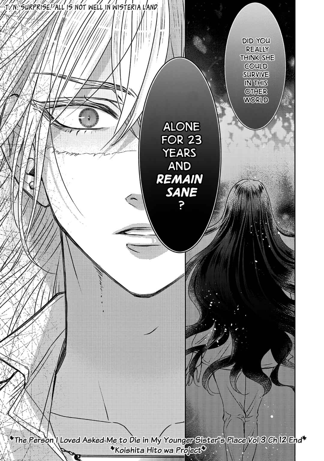 Page 55 Chapter 12 Koishita Hito wa, Imouto no Kawari ni Shindekure to Itta
