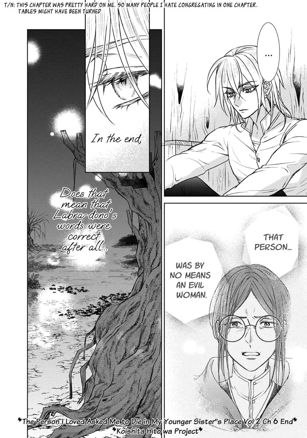 Page 47 Chapter 6 Koishita Hito wa, Imouto no Kawari ni Shindekure to Itta