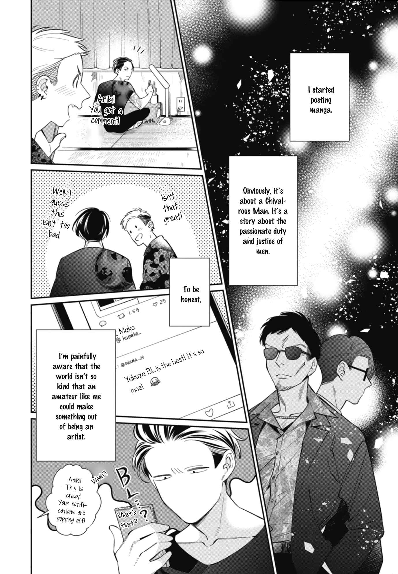 Page 21 Chapter 1 Moto Yakuza ga BL Sakka ni Nattarashii.