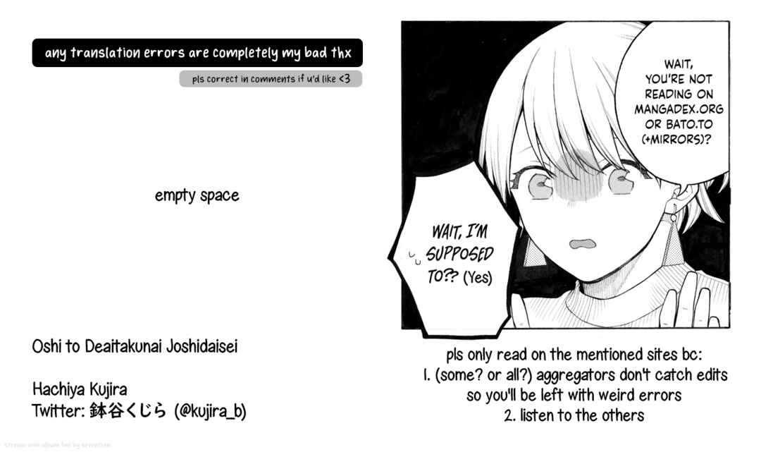 Page 5 Chapter 6 Oshi to Deaitakunai Joshidaisei