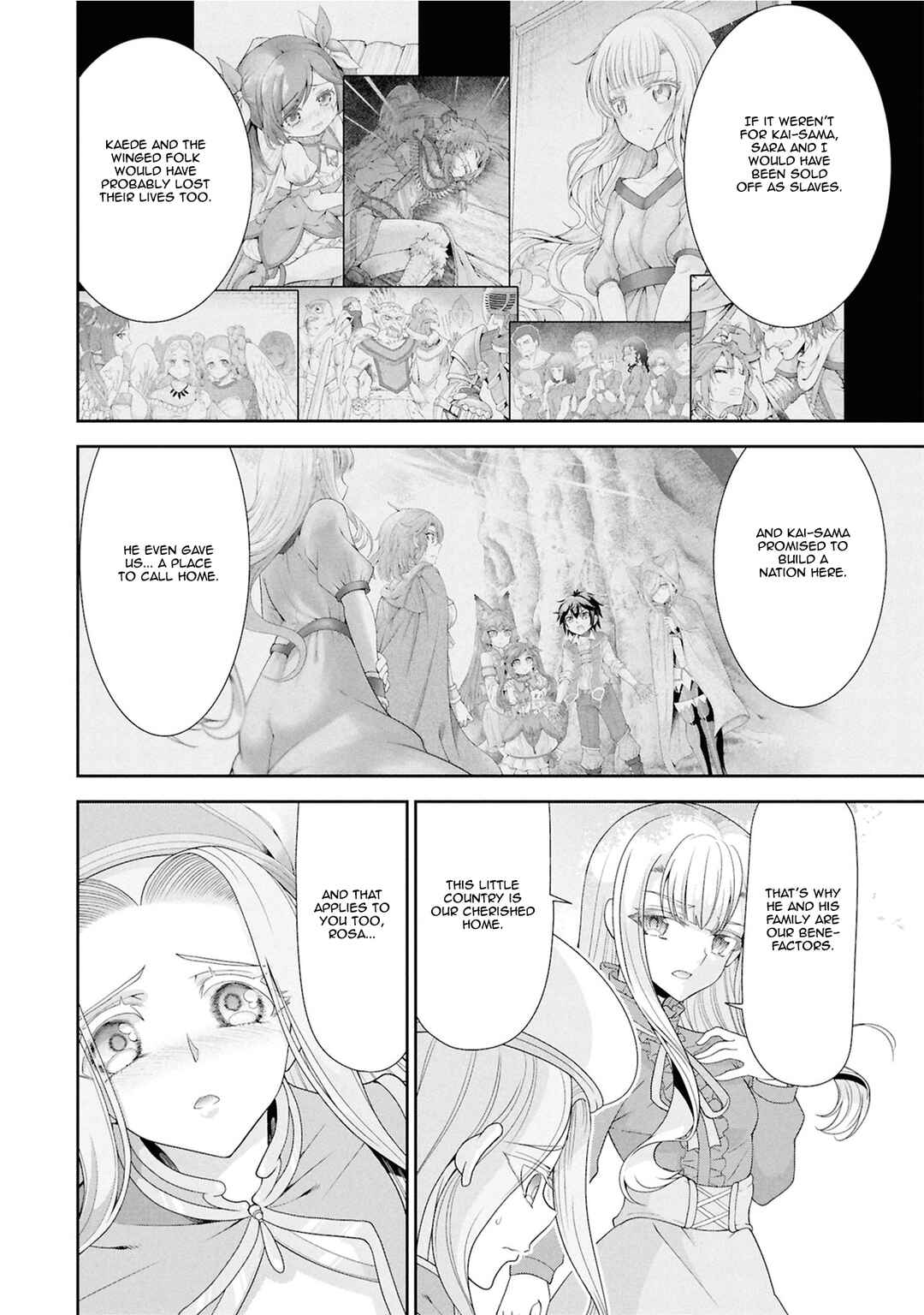 Page 12 Chapter 56 Tenohira Kaitaku Mura de Isekai Kenkokuki ~Fueteku Yome-tachi to Nonbiri Mujintou Life~