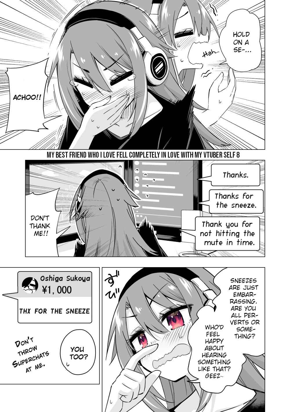 Page 1 Chapter 8 My Best Friend Who I Love Fell Completely in Love With My Vtuber Self