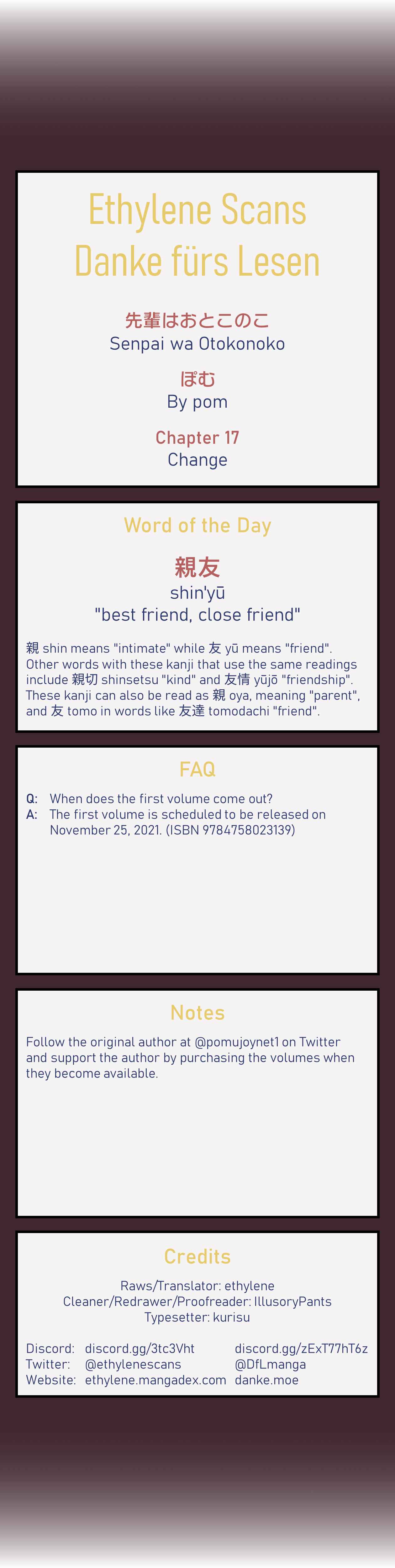 Page 21 Chapter 17 Senpai Is an Otokonoko