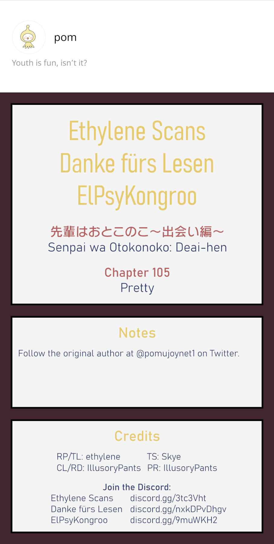 Page 19 Chapter 105 Senpai Is an Otokonoko
