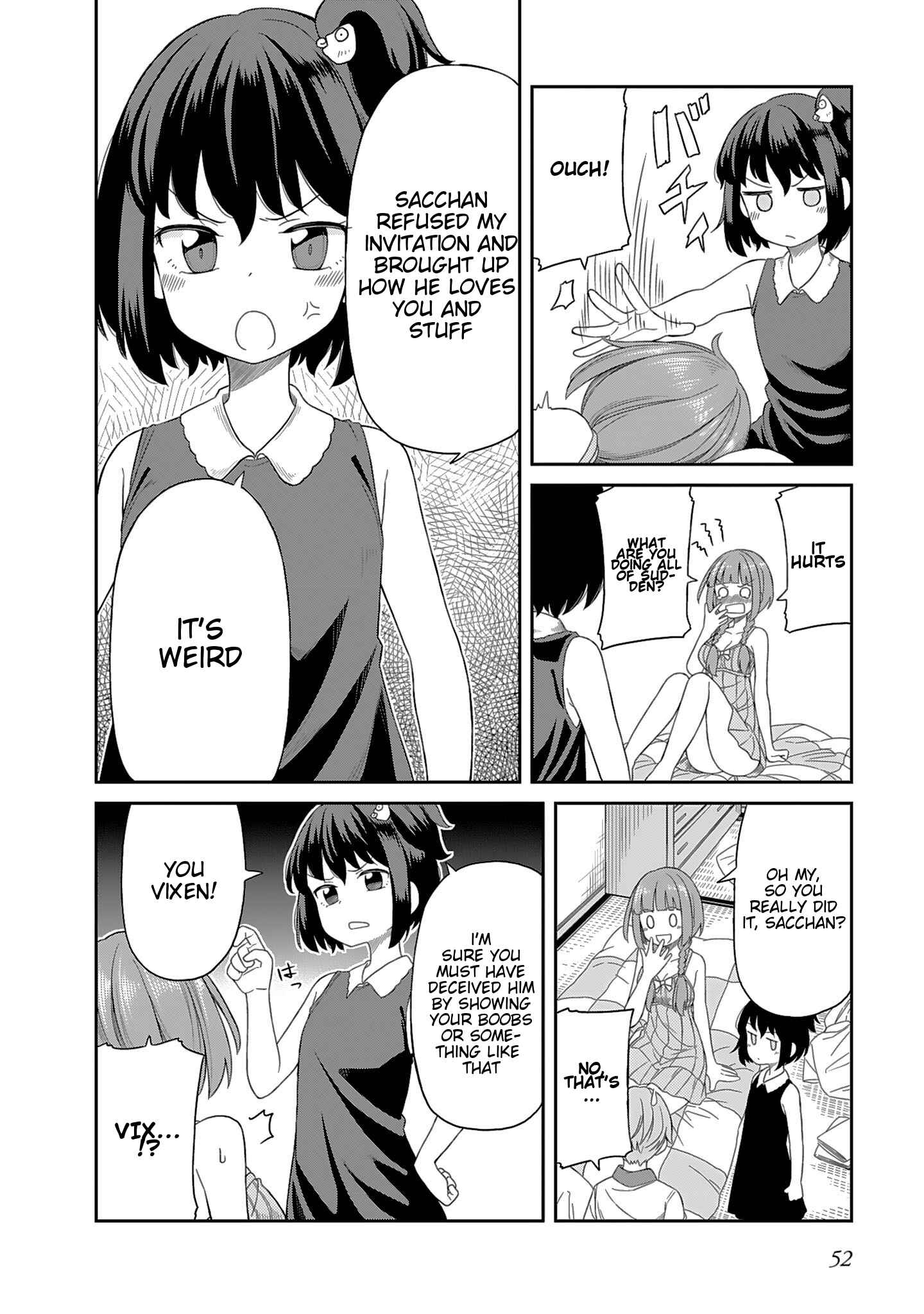 Page 10 Chapter 4 Hinomoto Sanshimai wa Kamatte Hoshii