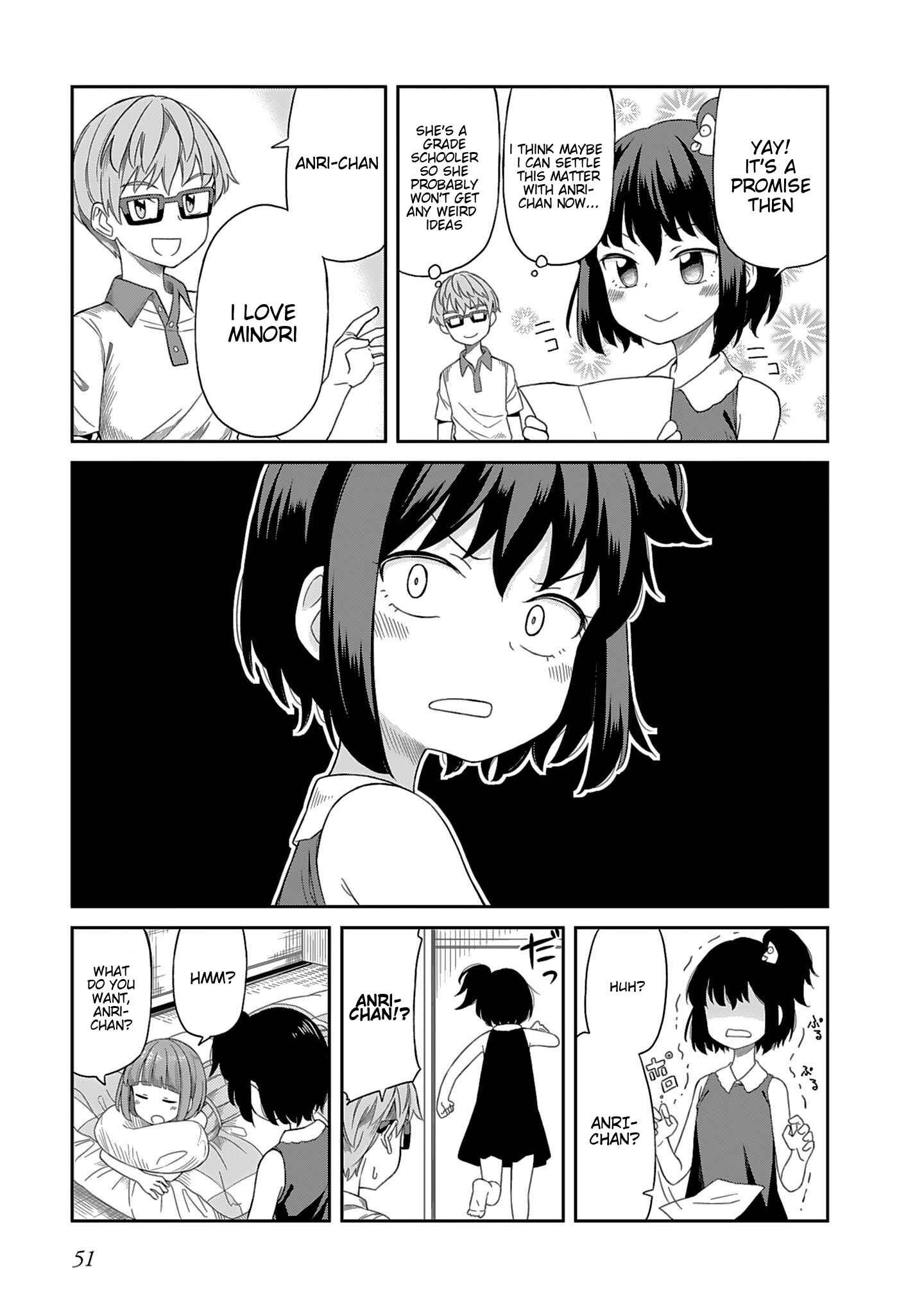 Page 9 Chapter 4 Hinomoto Sanshimai wa Kamatte Hoshii
