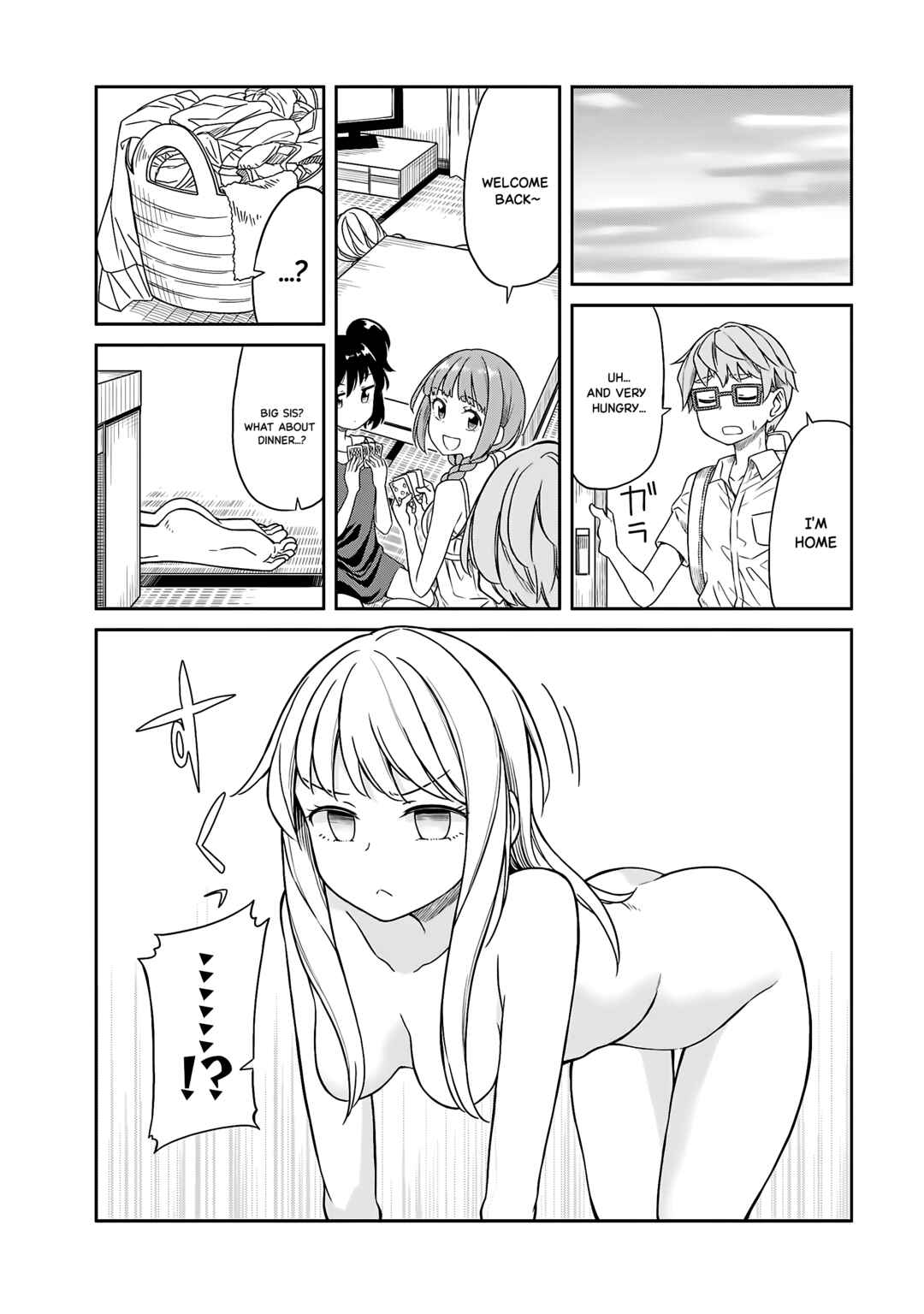 Page 4 Chapter 16 Hinomoto Sanshimai wa Kamatte Hoshii