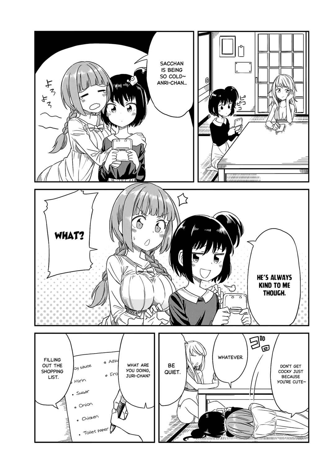 Page 4 Chapter 18 Hinomoto Sanshimai wa Kamatte Hoshii