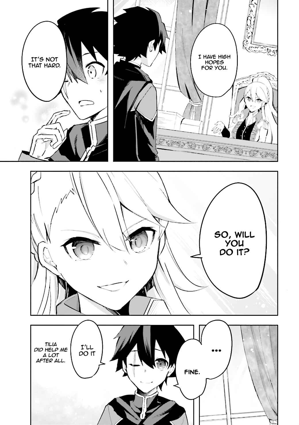 Page 10 Chapter 3.1 Kuro no Senki: Isekai Teni Shita Boku ga Saikyou na no wa Bed no Ue dake no You desu