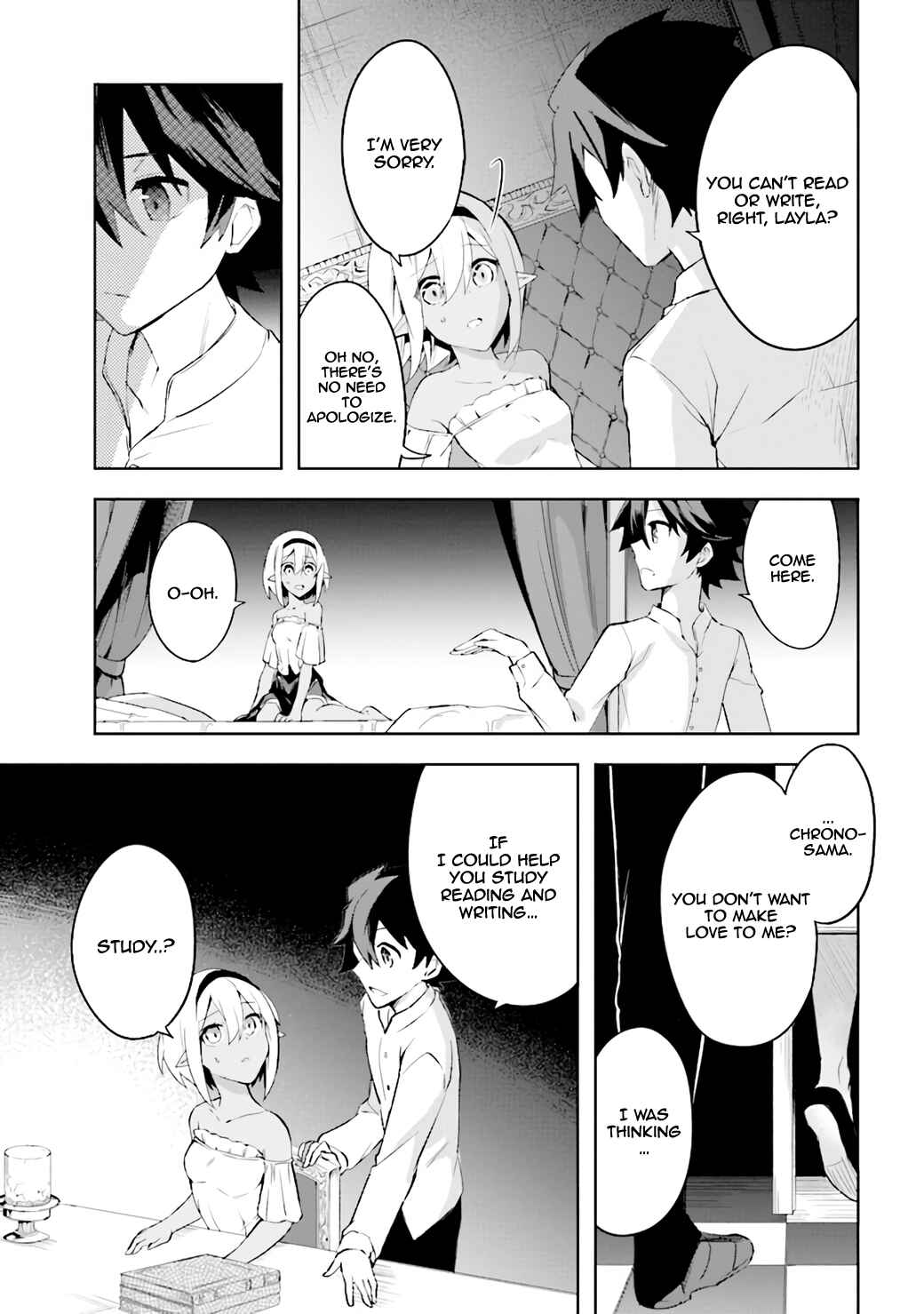 Page 8 Chapter 3.2 Kuro no Senki: Isekai Teni Shita Boku ga Saikyou na no wa Bed no Ue dake no You desu
