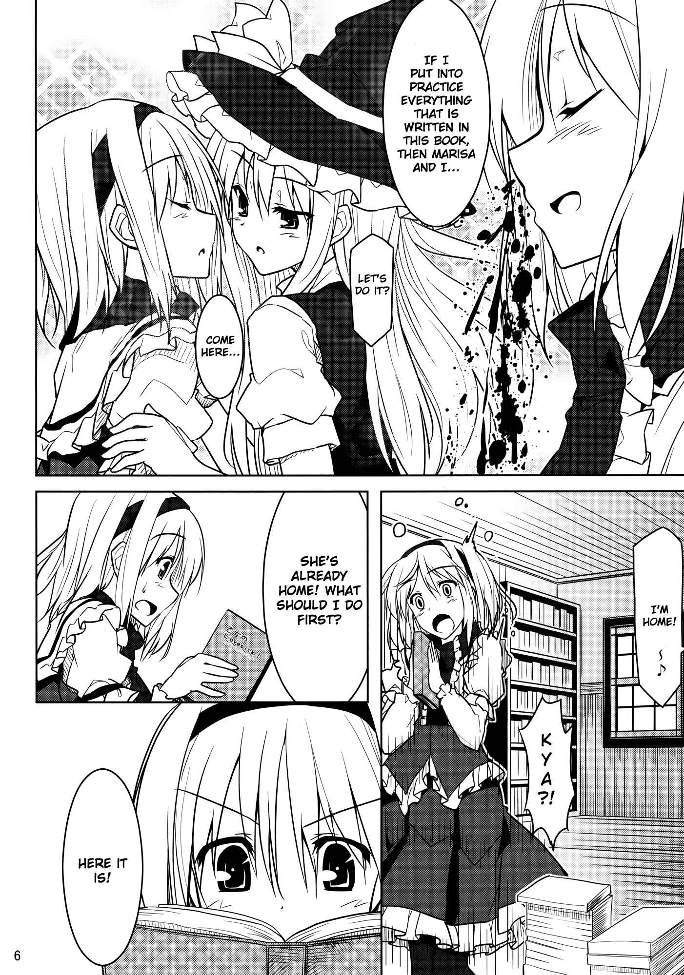 Page 6 Chapter Unknown_aa7a Touhou - Alice to Marisa no Renai Kyouhon (Doujinshi)