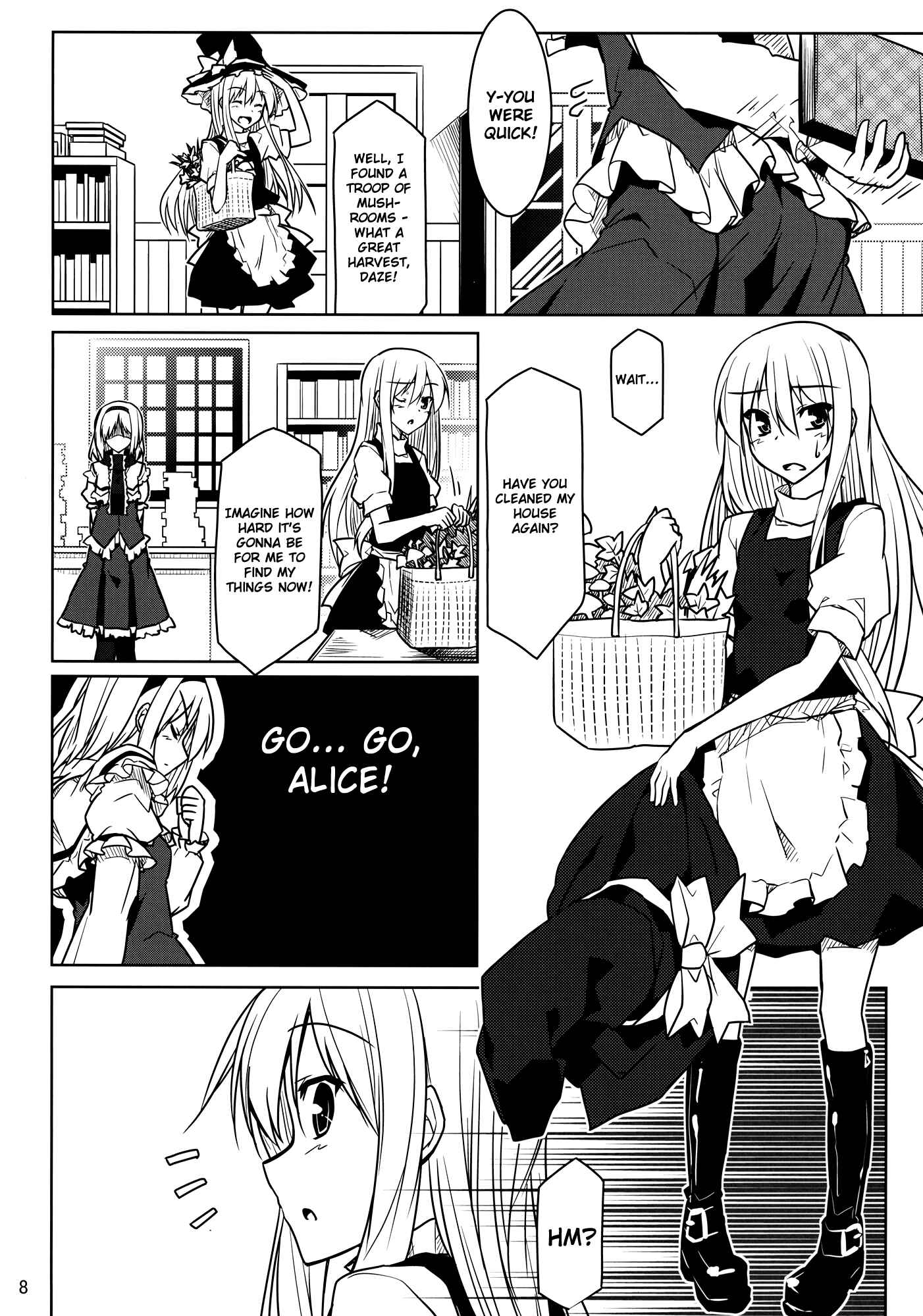 Page 8 Chapter Unknown_aa7a Touhou - Alice to Marisa no Renai Kyouhon (Doujinshi)