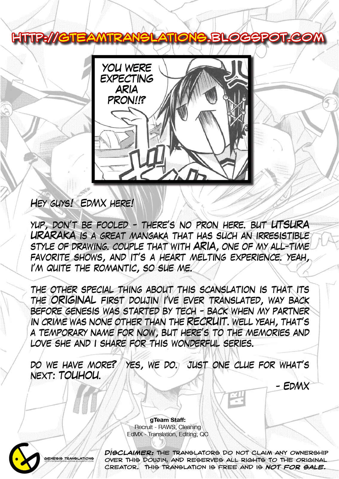 Page 38 Chapter 2 Aria - ARIA Waha (Doujinshi)