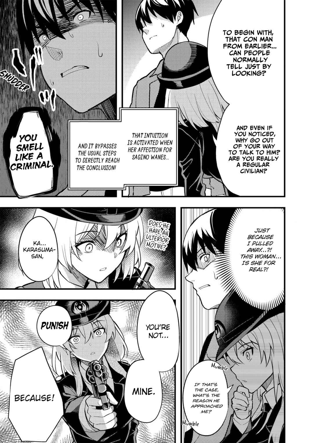 Page 9 Chapter 2 Sagishi to Keisatsukan no Rennai Kyori