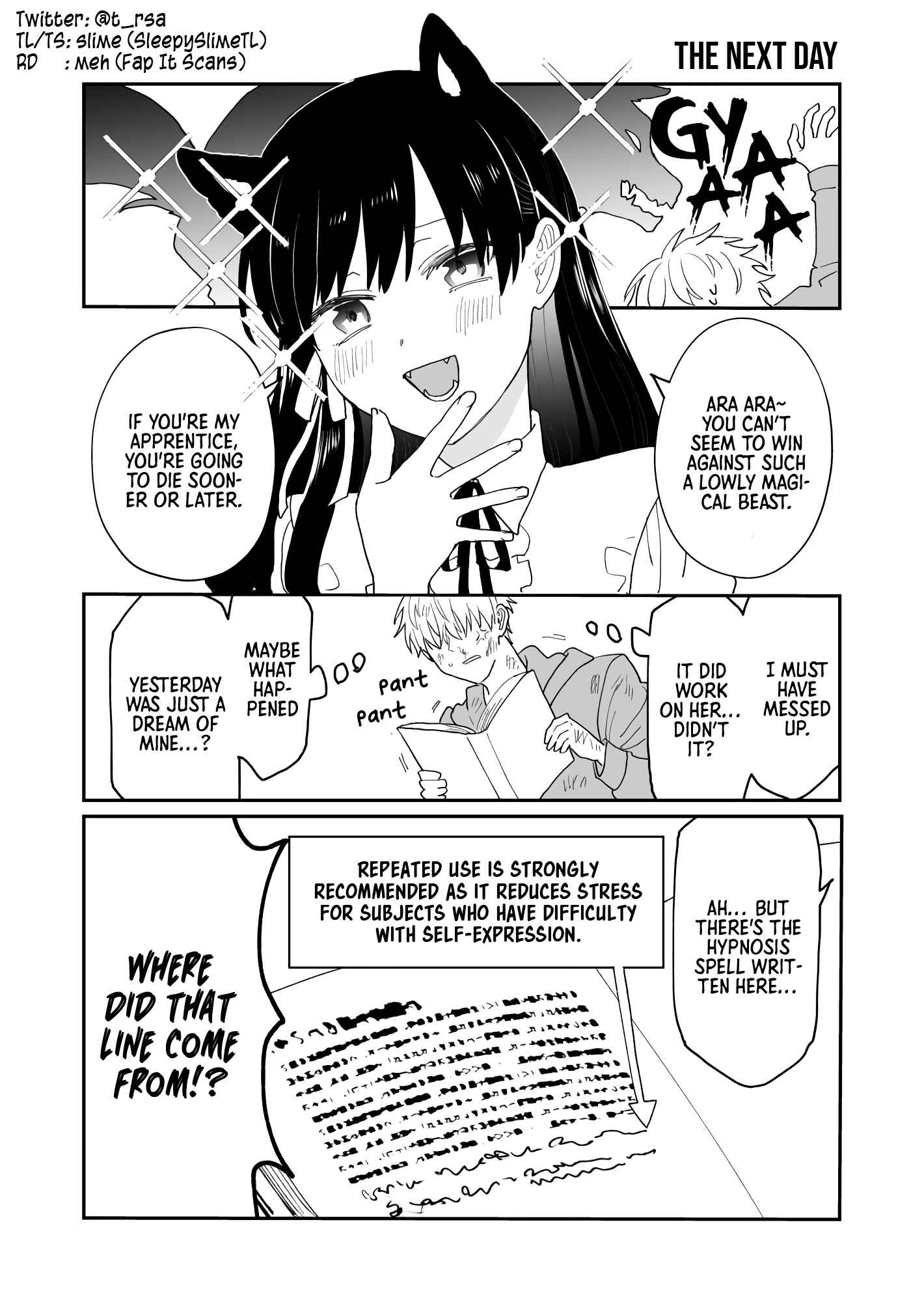 Page 9 Chapter 1 Hypnotising My Master to Do What I Say