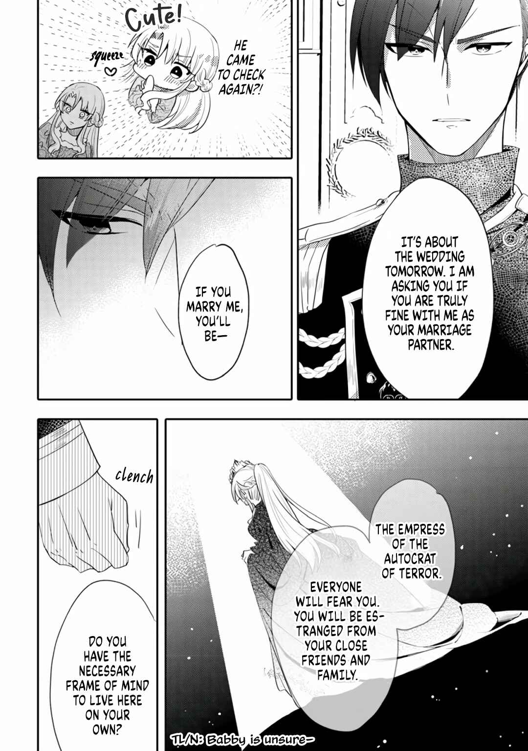 Page 10 Chapter 4 Akuyaku Reijo ga Kyofu no Hao to Seiryaku Kekkon Suru Batsu wa Amasugimasenka?!