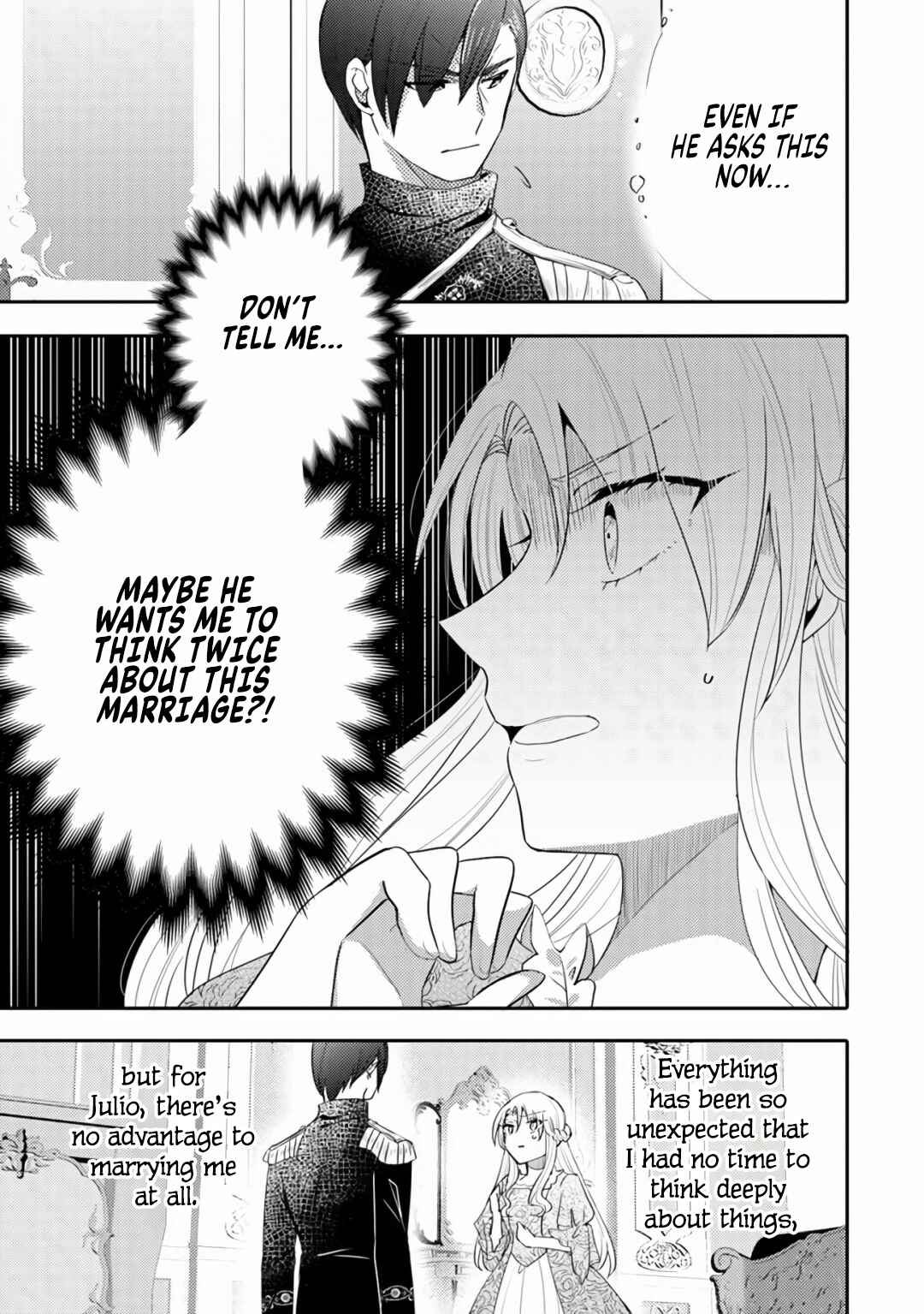 Page 11 Chapter 4 Akuyaku Reijo ga Kyofu no Hao to Seiryaku Kekkon Suru Batsu wa Amasugimasenka?!