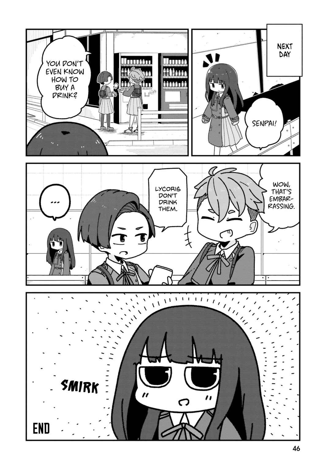 Page 12 Chapter 4 Lycoris Recoil Comic Anthology: Repeat
