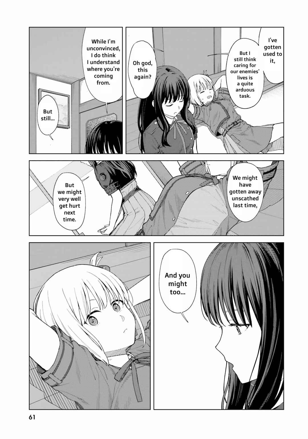 Page 7 Chapter 5 Lycoris Recoil Comic Anthology: Repeat