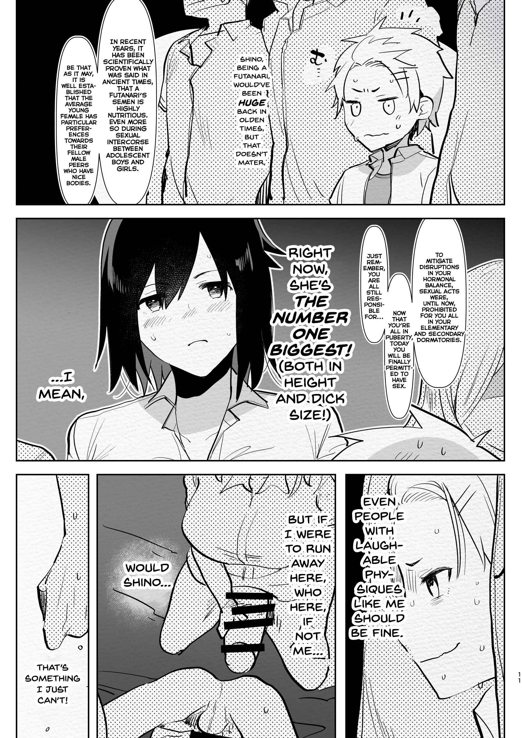 Page 11 Chapter 1 Futanari Osananajimi to Ore to Hajimete no Gyaku Anal Kagai Jugyou