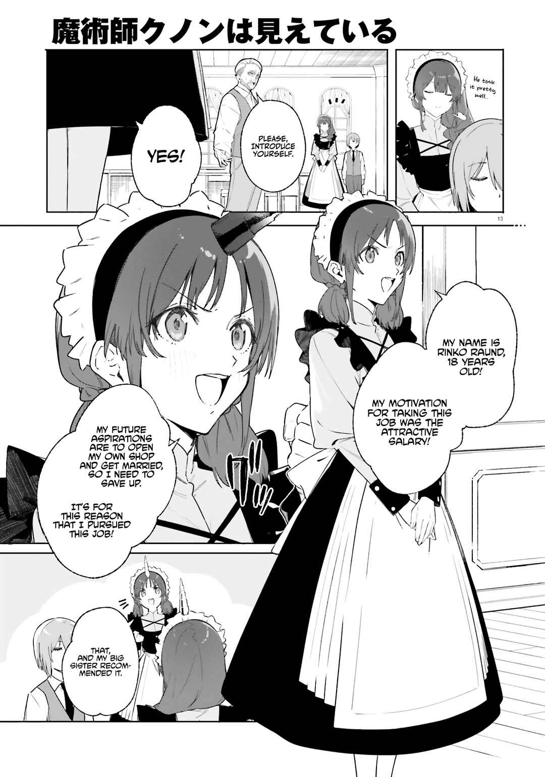 Page 13 Chapter 14 Kunon the Sorcerer Can See