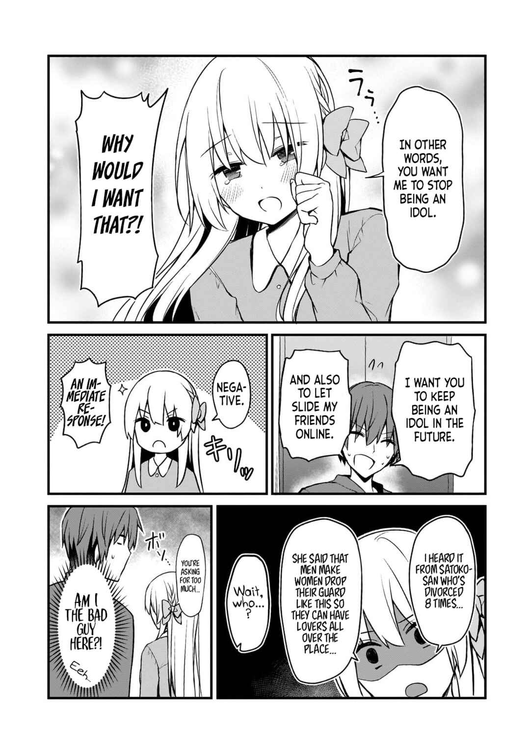 Page 9 Chapter 12 Netoge no Yome ga Ninki Idol datta ~Cool kei no Kanojo wa Genjitsu demo Yome no Tsumori de Iru~
