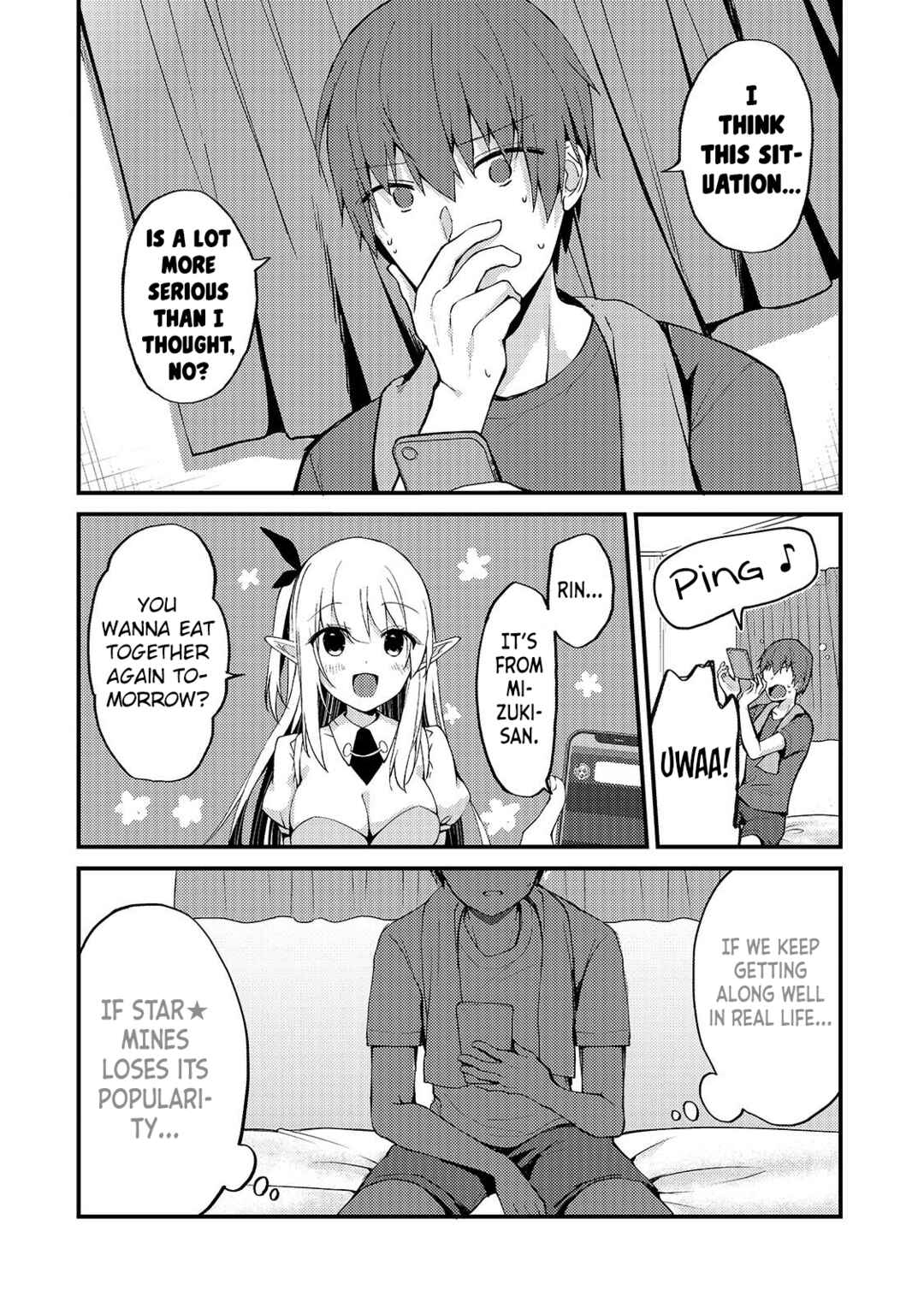 Page 16 Chapter 4 Netoge no Yome ga Ninki Idol datta ~Cool kei no Kanojo wa Genjitsu demo Yome no Tsumori de Iru~