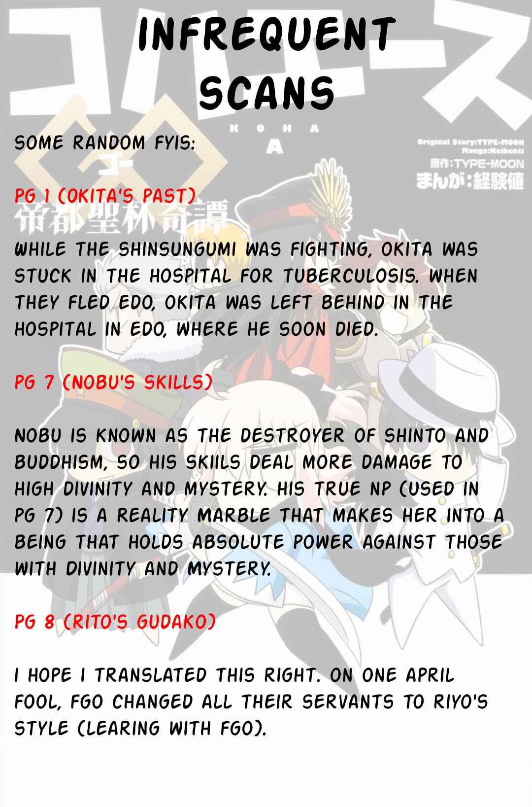 Page 9 Chapter 11 Koha-Ace GO - Imperial Capital Holy Grail Strange Story