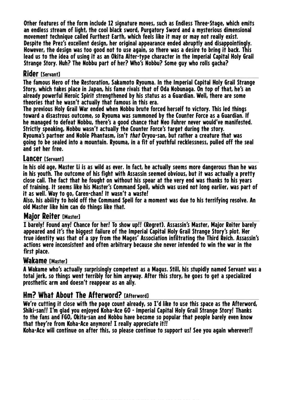 Page 4 Chapter 15.8 Koha-Ace GO - Imperial Capital Holy Grail Strange Story
