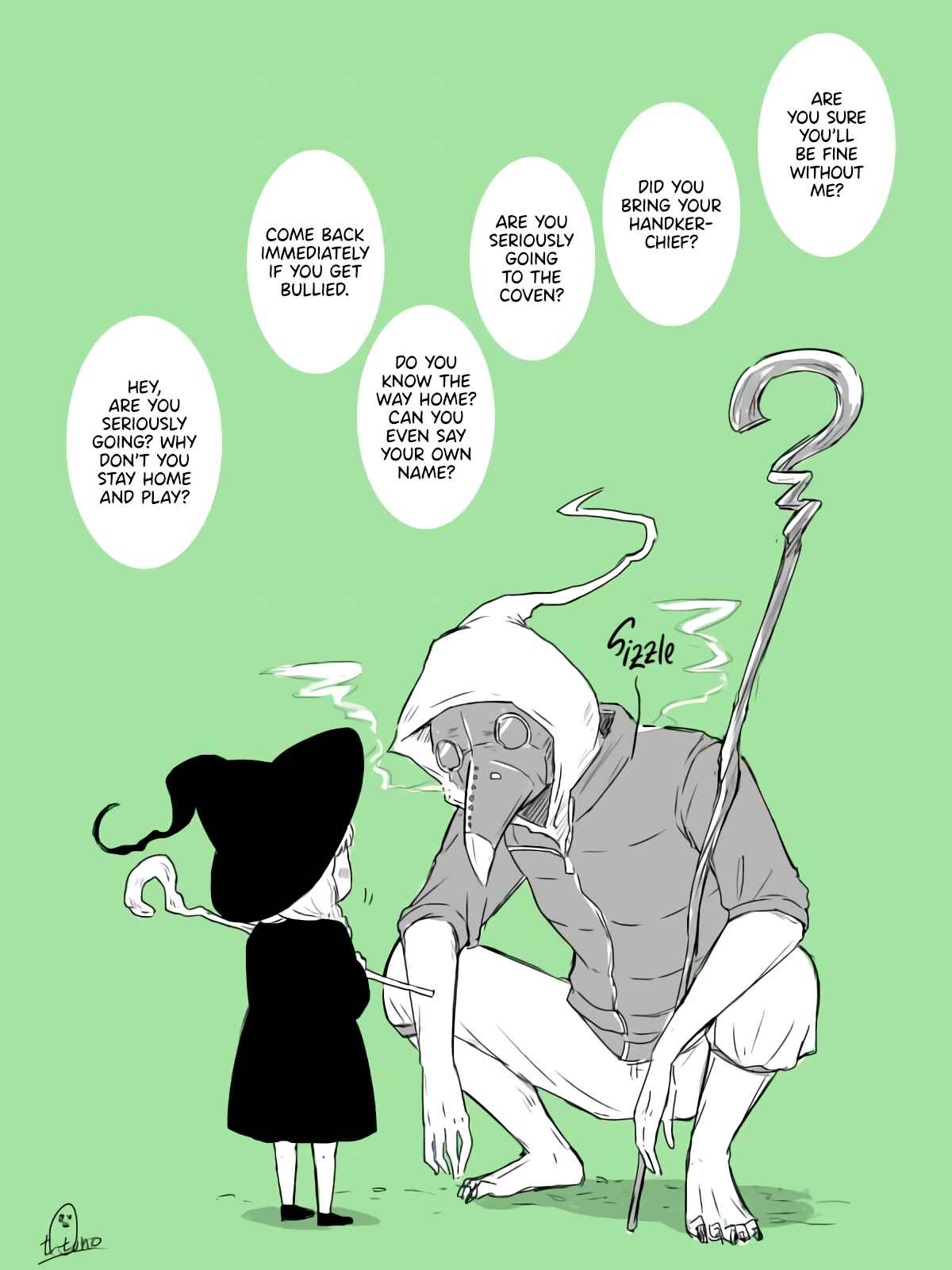 Page 2 Chapter 1 Otousans Short Story: Little Witch Tries to Fly With a Broom