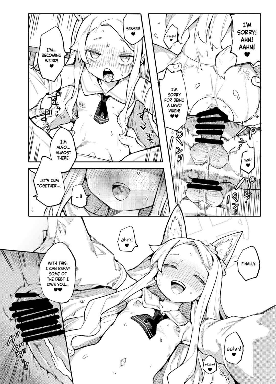 Page 19 Chapter Unknown_6728 Blue Archive - Mesu Kitsune wa Ecchi na Mirai o Mite shimatta (Doujinshi)