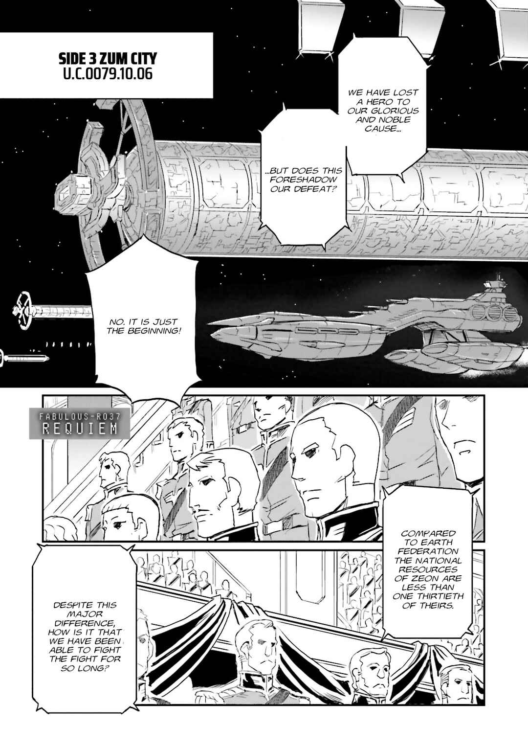Page 1 Chapter 37 Mobile Suit Gundam MSV-R Legend of the Universal Century Heroes: The Fabulous Shin Matsunaga