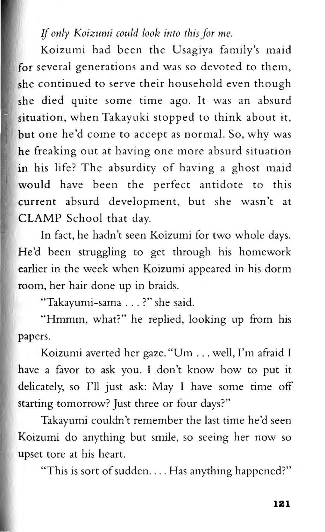 Page 11 Chapter 3 CLAMP School Paranormal Investigators [Light Novel]