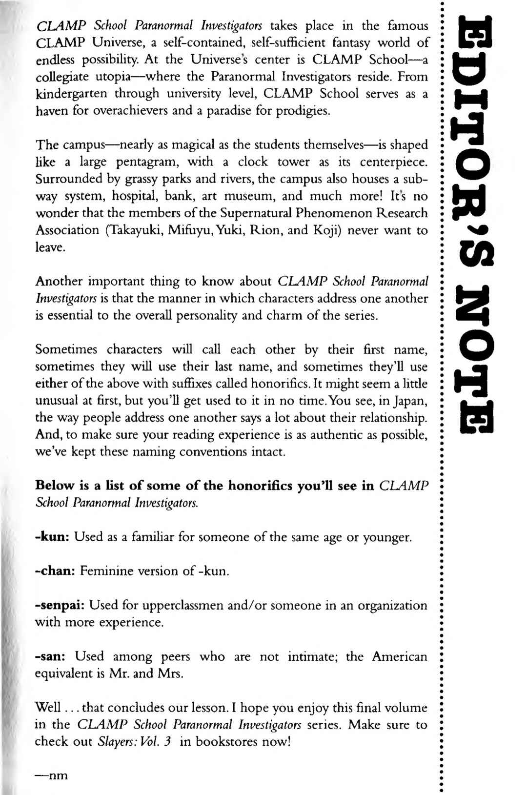 Page 5 Chapter 1 CLAMP School Paranormal Investigators [Light Novel]