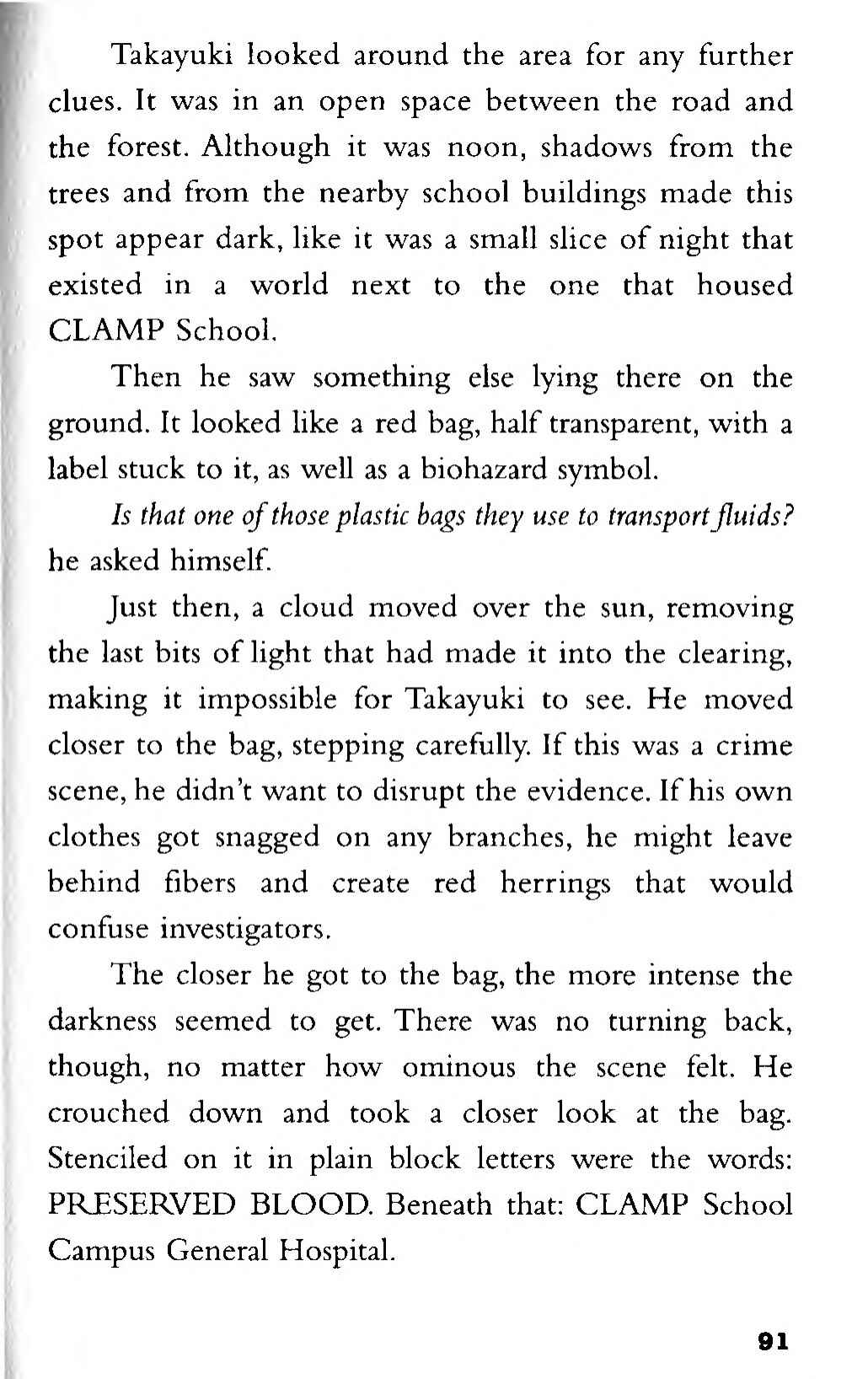 Page 73 Chapter 2 CLAMP School Paranormal Investigators [Light Novel]