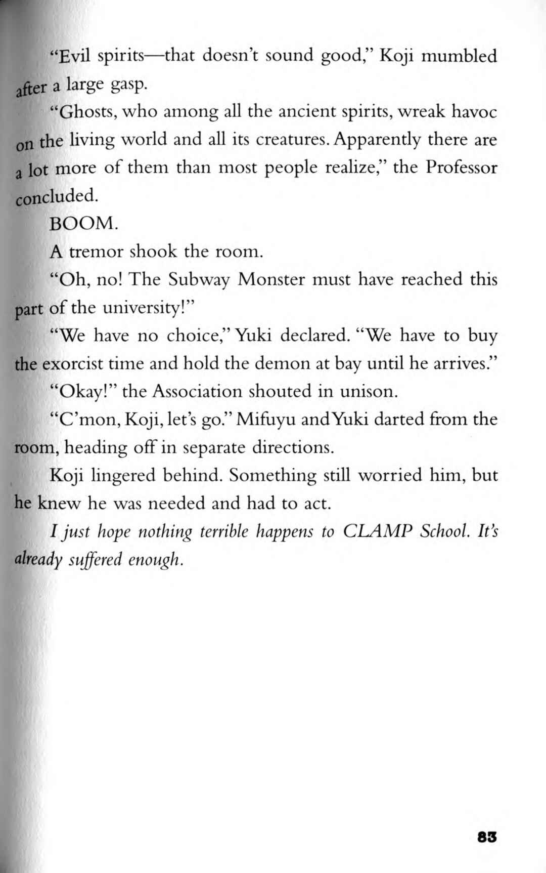 Page 3 Chapter 3 CLAMP School Paranormal Investigators [Light Novel]