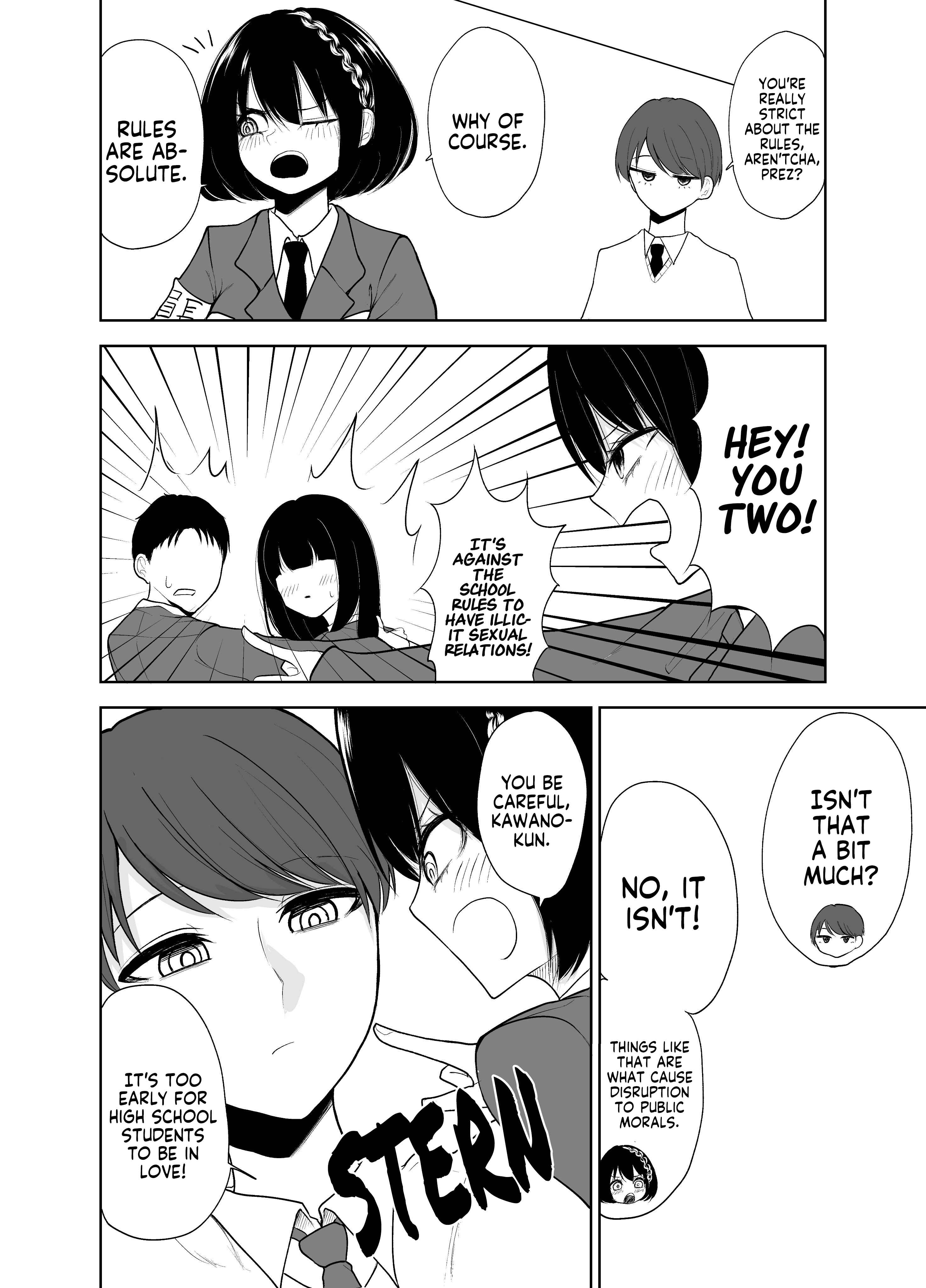 Page 2 Chapter 1 Will the Prez be Able to Follow the School Rules Against Romance