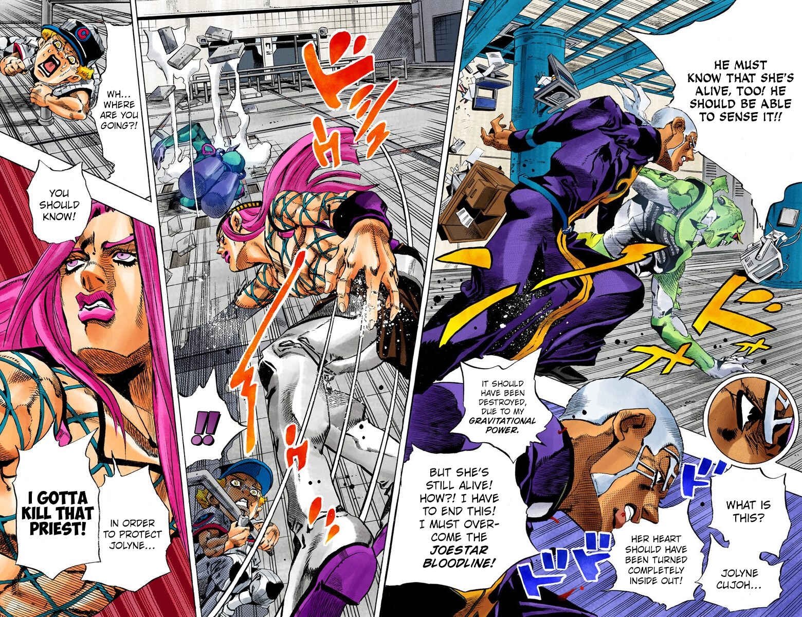 Page 16 Chapter 144 JoJos Bizarre Adventure, Part 6: Stone Ocean (Official Colored)