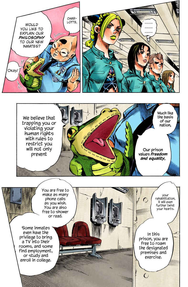 Page 5 Chapter 4 JoJos Bizarre Adventure, Part 6: Stone Ocean (Official Colored)