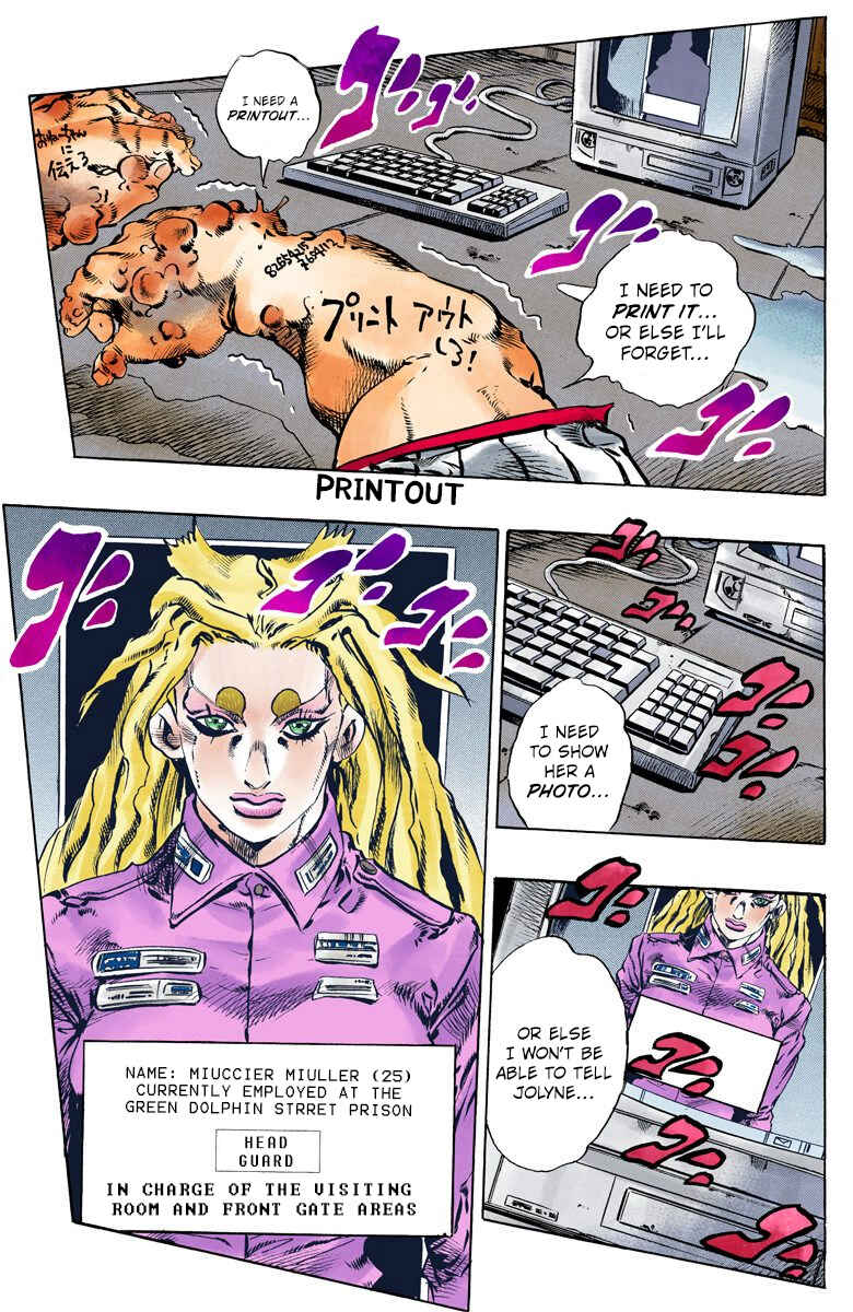 Page 16 Chapter 99 JoJos Bizarre Adventure, Part 6: Stone Ocean (Official Colored)