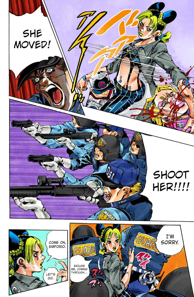 Page 12 Chapter 102 JoJos Bizarre Adventure, Part 6: Stone Ocean (Official Colored)