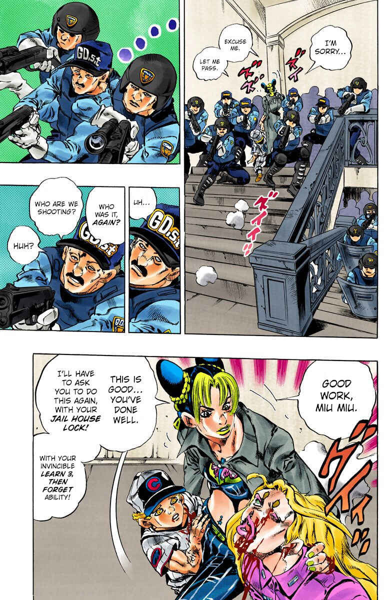 Page 13 Chapter 102 JoJos Bizarre Adventure, Part 6: Stone Ocean (Official Colored)