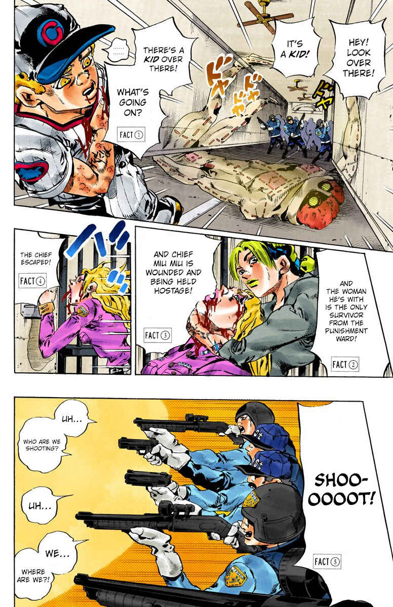 Page 14 Chapter 102 JoJos Bizarre Adventure, Part 6: Stone Ocean (Official Colored)