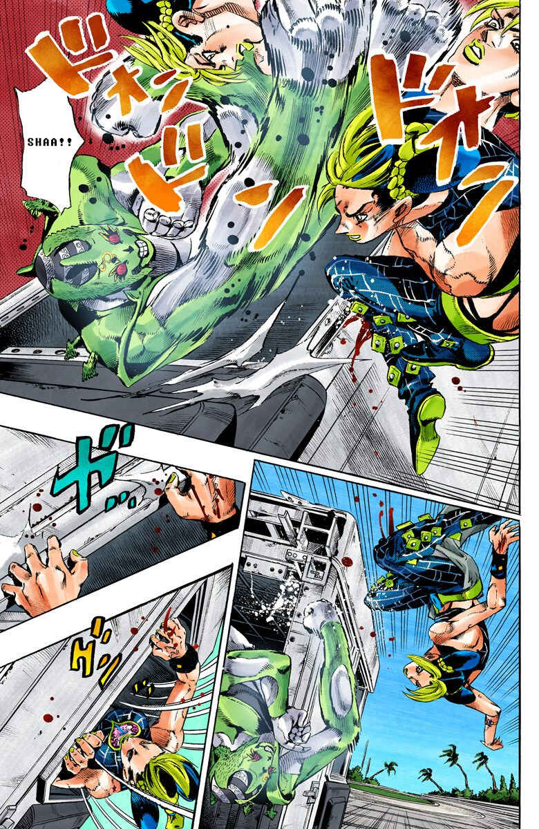 Page 4 Chapter 142 JoJos Bizarre Adventure, Part 6: Stone Ocean (Official Colored)